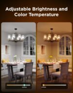 Govee E12 Led Bulb, Smart Light Bulbs Work with Matter, Alexa, Google Assistant, WiFi Candelabra Bulbs 40 Watt Equivalent, RGBWW Color Changing Light Bulb, 2.4Ghz Only, 450 LM, 4 Pack - Image 4