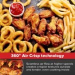 Emeril Lagasse Everyday 360 Stainless Steel Air Fryer, 360° Quick Cook Technology, XL capacity, 9-in-1, 12 Pre-Set Cooking Functions including Bake, Rotisserie, Broil, Pizza, Slow Cook, Toaster - Image 5