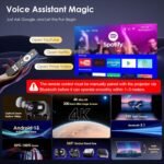Mini Projector with WiFi and Bluetooth, Electric Focus & Vertical Keystone, 1080P HD 4K Support, Smart Projector with Built-in Streaming Apps, Portable Projector for Outdoor & Home Movie - Image 3