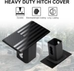 SINGARO Tow Hitch Cover, Heavy American Flag Metal Trailer Hitch Cover for 2 Inch Receivers, Ideal for Truck Accessories with 5/8-Inch Pin Diameter Trailer Hitch Lock - Image 5
