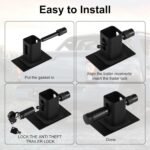 SINGARO Tow Hitch Cover, Heavy American Flag Metal Trailer Hitch Cover for 2 Inch Receivers, Ideal for Truck Accessories with 5/8-Inch Pin Diameter Trailer Hitch Lock - Image 6