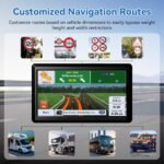 GPS Navigator for Car Truck RV, 2025 Map,7-inch GPS Navigation System, Support Voice Turn Guidance, Speed Warning,Custom Truck Routing, Free Lifetime Updates, Real-Time Directions - Image 3
