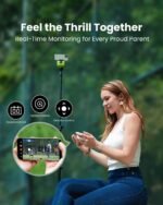 XbotGo Chameleon AI Auto Sports Action Camera - 4K 60FPS Soccer Camera and Basketball Tracking Camera for Team Sports, Live Streaming, No Subscription, Works with iOS & Android (Lava Graphite) - Image 5