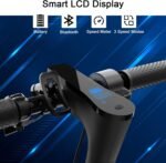 Electric Scooter 10" Solid Tires 600W Peak Motor Up to 20Miles Range and 19Mph Speed for Adults - Portable Folding Commuting Scooter with Double Braking System and App - Image 3