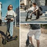 Electric Scooter 10" Solid Tires 600W Peak Motor Up to 20Miles Range and 19Mph Speed for Adults - Portable Folding Commuting Scooter with Double Braking System and App - Image 5