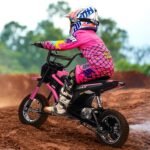24V Electric Dirt Bike for Kids, 350w Motorcycle with 3-Speed Modes,14.29MPH Max Speed, ASTM-Certified Ride Car with Shockproof Suspension, Best Gift for Boys & Girls - Image 4