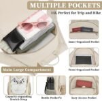 ZOMFELT Hiking Backpack for Women Men, 15L Lightweight Packable Backpack for Trip, Water Resistant Small Travel Backpacks, Foldable daypack for Hiking, Walking, Cycling, Camping, Beige - Image 4