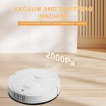 Robot Vacuum and Mop Combo,3 in 1 Mopping Robot Vacuum Cleaner,Obstacle Avoidance, Easy to use, Slim, Quiet,Low Noise, Ideal for Pet Hair Hard Floor and Daily Cleaning,Low Pile Carpet (White) - Image 3