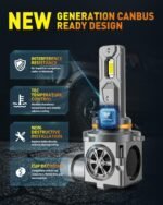 Latest 9005/HB3 Light Bulbs, 40,000LM 900% Ultra Brightness, 1:1 Halogen Size, 6500K Cool White, 10-Year Long Service Life Fog Light with Cooling Fan, Plug and Play, Pack of 2 - Image 5