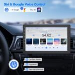 10.1" Rotatable Touch Screen Car Stereo Single Din - Android 13, Wireless CarPlay/Android Auto, 4-Core CPU, 2GB+32GB, GPS Navigation, Hi-Fi Sound, Bluetooth 4.2, AHD Backup Camera (Vertical Fit) - Image 5