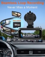 Dual Dash Cam for SUV: 4K Front + 2K Rear WiFi GPS for RAV4 CR-V HR-V Equinox Highlander Explorer – 72H Parking Mode Loop Recording G-Sensor 64GB - Image 5