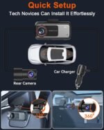 Dual Dash Cam for SUV: 4K Front + 2K Rear WiFi GPS for RAV4 CR-V HR-V Equinox Highlander Explorer – 72H Parking Mode Loop Recording G-Sensor 64GB - Image 7