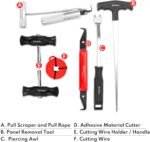 BILITOOLS 7-Piece Windshield Removal Tool Kit for Classic Vintage Car Windscreen Remover Set - Image 3