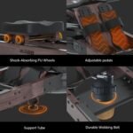 SNODE Rowing Machine for Home Use, Sturdy Rower Machine with 350lb Weight Capacity, LCD Monitor, Ergonomic Seat, Dual Rail - Image 3