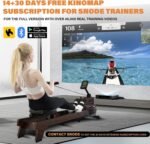 SNODE Rowing Machine for Home Use, Sturdy Rower Machine with 350lb Weight Capacity, LCD Monitor, Ergonomic Seat, Dual Rail - Image 4