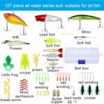 Sosation 134 Pcs Fishing Tool Kit Fishing Gear and Equipment for Men Adults, Include Hook Remover, Pliers Kit, Tackle Box with Tackle Included, Lures, Lip Gripper, Weigh Scale - Image 3