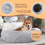 JOLLYVOGUE Dog & Cat Bed, Calming Anti-Anxiety Pet Bed for Small Dogs, Fluffy Donut Cushion for Small and Medium Pets (20") - Image 4
