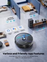 Vyzzle E20 Robot Vacuum and Mop, 60-Day Robot Vacuum Self Emptying, 5500Pa Suction, Zoned & Scheduled Cleaning, LiDAR Navigation, Vacuum Robot for Pet Hair, Carpets, Floors, WiFi/App/Voice Control - Image 4