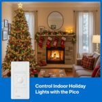 Lutron Caseta Smart Plug-In Lamp Dimmer Switch Kit with Pico Remote, Smart Dimmer for LED Lights, Table and Floor Lamps, 100W, Single-Pole/3-Way, P-PKG1P-WH - Image 4