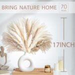 70PCS Natural Dried Pampas Grass Boho Home Decor Bouquet Phragmites Dried Flowers Bouquet for Wedding Floral Arrangements Home Decorations (70PCS) - Image 4