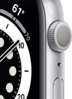 Apple Watch Series 6 (GPS, 44mm) - Silver Aluminum Case with White Sport Band (Renewed) - Image 3