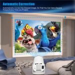 Mini Portable Projector 4K WiFi 6 BT 5.2 Upgraded Portable Projector Full HD Supported for Phone /PC /TV /HDMI /PS5 /Laptop Auto Keystone Home Theater 180° Rotation [Built-in App] White - Image 3