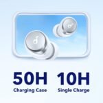 Soundcore by Anker Space A40 Auto-Adjustable Active Noise Cancelling Wireless Earbuds, Reduce Noise by Up to 98%, 50H Playtime, Comfortable Fit, App Customization, Wireless Charge (White) - Image 5