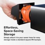 Camco RV Bumper Cap Solar Light — Motion-Activated Lighting – Fits 4" Square RV Bumpers – Helps Keep Bugs Out & Allows for RV Sewer Hose Storage Inside Bumper (40332) - Image 4