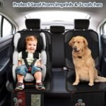 Sinvitron Car Seat Protector for Child Car Seat - Waterproof Non-Slip Leather Mat with 2 Mesh Pockets, Universal Seat Cover for Baby, Pets & Vehicles(2-Pack,Black) - Image 6
