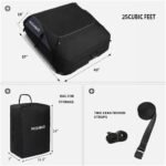 Roof Top Carrying Bags, 25 Cubic Feet Waterproof Rooftop Cargo Carrier + 6 Door Hooks Suitable for All Vehicle with/Without Rack - Image 3