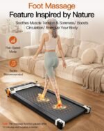 FUNRAY Versatile Walking Pad Treadmill with Incline - Dual-Sided Under Desk Treadmill with Foot Massage,2 in 1 Walking Machine for Home/Office with 330LBS Weight Capacity - Image 4