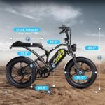 Electric Bike for Adults 1500W Peak 20" Fat Tire All-Terrain E-Bike 80 Miles 30MPH Electric Dirt Bike for Road Sand Mountain Snow - 48V 20/30AH Battery Powered Electric Motorcycle - Image 5