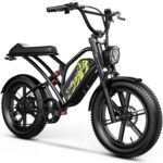 Electric Bike for Adults 1500W Peak 20" Fat Tire All-Terrain E-Bike 80 Miles 30MPH Electric Dirt Bike for Road Sand Mountain Snow - 48V 20/30AH Battery Powered Electric Motorcycle - Image 8
