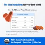 PetPlate Beef and Sweet Potato Bites, Human Grade Dog Treats, All Life Stages, Grain-Free, Organic and Real Ingredients, High Protein, Healthy Snacks (Pack of 1, 4.5 Ounce) - Image 4