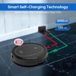 Robot Vacuum and Mop Combo, 3 in 1 Robotic Vacuums Cleaner with 4000Pa Suction, WiFi/App/Alexa, Central Brush & Scheduled & Self-Charging, Slim Vacuum Robot Cleaner for Pet Hair, Hard Floor, Carpet - Image 4
