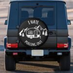 I Hate Out Camper Spare Tire Cover Spare Tire Cover Wheel Protectors Universal for Trailer Tires Camping Weatherproof Universal for Rv Travel Trailers Accessories 14" 15" 16" 17" - Image 5