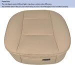 Ultra-Luxury PU Leather Car Seat Protection Cover Car Seat Cover for Most Four-Door Sedan&SUV,Single Seat Cover Without Backrest 1PCS (W 20.8× D 21× T 0.2inch) (3D-Beige) - Image 4