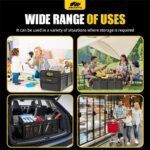 MIKKUPPA Car Trunk Organizer - 70L Collapsible Trunk Organizer for Groceries, Car Storage Organizers for SUV Auto Truck Van with Non Slip Bottom (Black) - Image 6