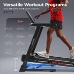 Sunny Health & Fitness Smart Heavy-Duty Auto Incline Treadmill with 20" Running Deck and Free SunnyFit App Connection - Image 3