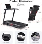 Sunny Health & Fitness Smart Heavy-Duty Auto Incline Treadmill with 20" Running Deck and Free SunnyFit App Connection - Image 7