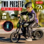Madd Gear Electric Dirt Bike for Kids Ages 5–8 – 24V Dual Speed 10 MPH – 12" Pneumatic Tires – 7.5 Mile Range – 110 lbs Capacity – Lightweight Mini Off-Road Ride - Image 5