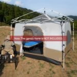 REDCAMP Canopy Camping Tent for Pop Up Canopy Tent, Inner Tent Converts Straight Leg 10'x10' or 10'x20' Canopy into Camping Tent, Fits 4-6 Person(Frame/Shelter NOT Included) - Image 3