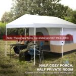 REDCAMP Canopy Camping Tent for Pop Up Canopy Tent, Inner Tent Converts Straight Leg 10'x10' or 10'x20' Canopy into Camping Tent, Fits 4-6 Person(Frame/Shelter NOT Included) - Image 5