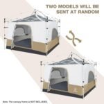 REDCAMP Canopy Camping Tent for Pop Up Canopy Tent, Inner Tent Converts Straight Leg 10'x10' or 10'x20' Canopy into Camping Tent, Fits 4-6 Person(Frame/Shelter NOT Included) - Image 7