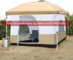 REDCAMP Canopy Camping Tent for Pop Up Canopy Tent, Inner Tent Converts Straight Leg 10'x10' or 10'x20' Canopy into Camping Tent, Fits 4-6 Person(Frame/Shelter NOT Included) - Image 11