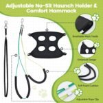 Dog Grooming Table Arm with Hammock, 35" Adjustable Height Grooming Arm with Clamp and No-Sit Haunch Holders, Suitable for Small & Medium Pets (Grooming Table Not Included) - Image 4