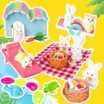 Pet Sensory Bin,Hamster and Rabbit Habitat,Animal Sensory Sand Kit for Boys and Girls, Pet Sensory Toys,Summer Beach Toys, Sandbox Play Set for Toddler Ages 3 4 5 6 7 8 - Image 3