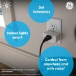 GE Cync Smart Indoor Plug, Smart Outlet Control, WiFi Outlet Plug, Matter Compatible, Works with Alexa and Google Home - Image 3