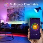 Wi-Fi Smart Light Bulb(RGB+W) 4 Pack, Full Color Changing Light Bulb-Compatible with Alexa and Google Assistant - Image 3