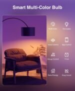 Wi-Fi Smart Light Bulb(RGB+W) 4 Pack, Full Color Changing Light Bulb-Compatible with Alexa and Google Assistant - Image 7